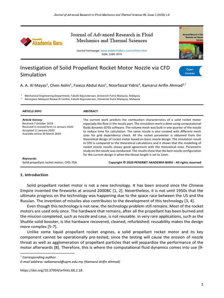 Kk_Investigation of Solid Propellant Rocket Motor Nozzle via CFD ...