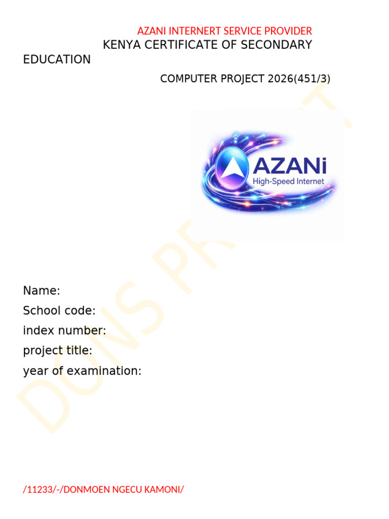 Dons Sample Project2.0 (Autorecovered) | PDF