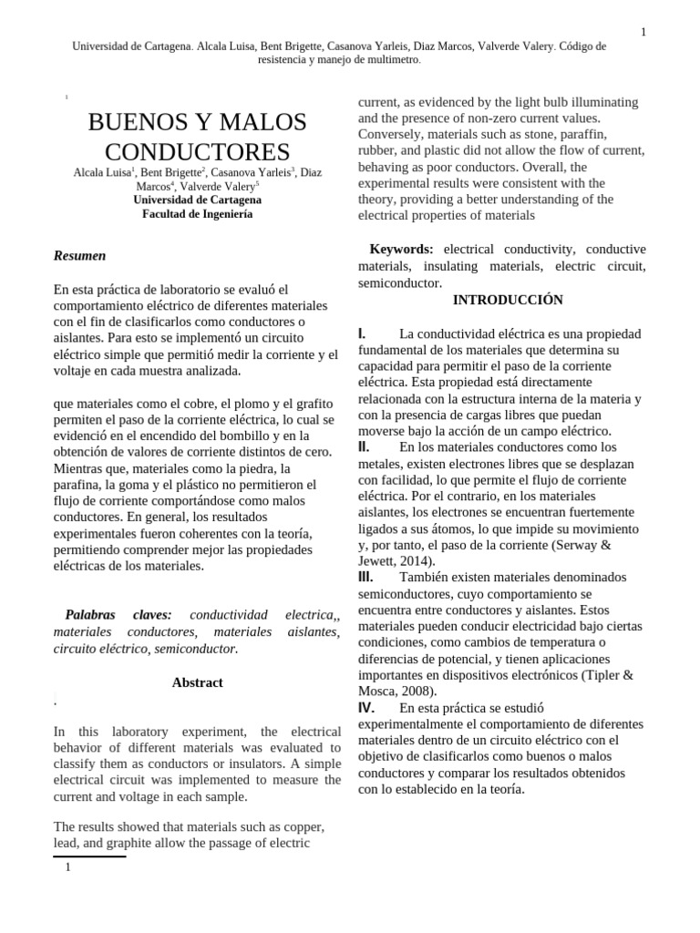 Buenos y Malos Conductores | PDF