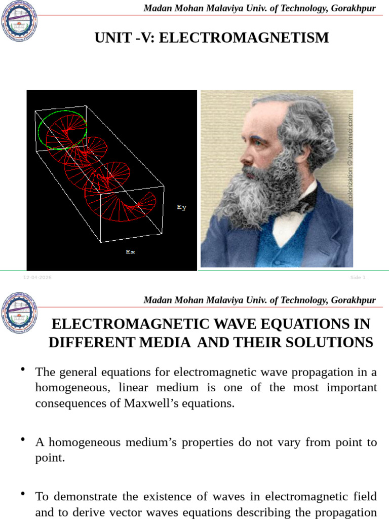 Propagation of Electromagnetic Waves in Conducting Media | PDF | Waves ...