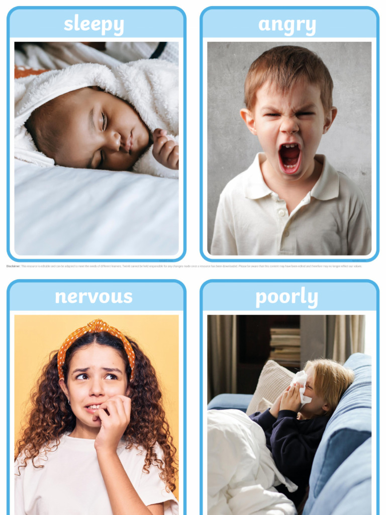 t s 3508n Emotions and Feelings Photo Display Cards Text Editable Ver 1 ...
