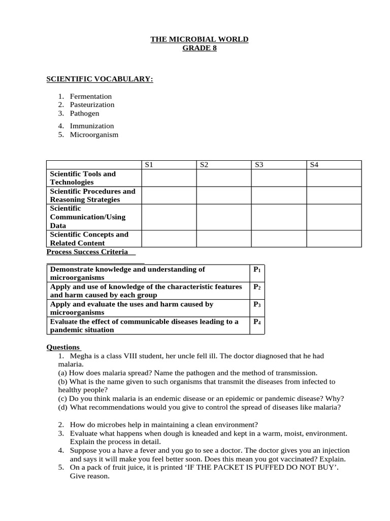 Notebook Work Microorganisms | PDF | Decomposition | Microorganism