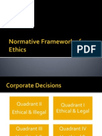 Normative Framework of Ethics