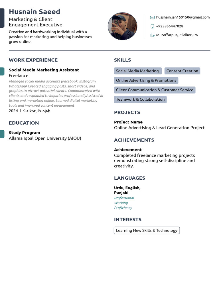 My CV (1) | PDF