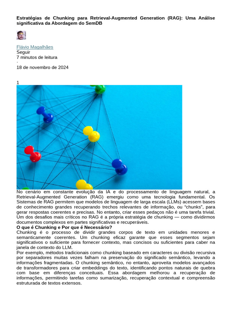 Estratégias de Chunking Para RAG | PDF | Informação | Conhecimento