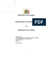 Zambia First Draft Constitution 2012