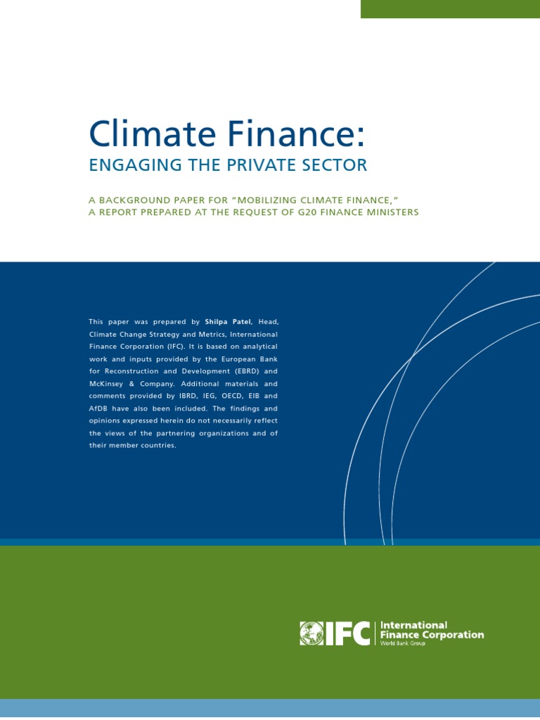 Climate Finance: Engaging The Private Sector | PDF | Low Carbon Economy ...