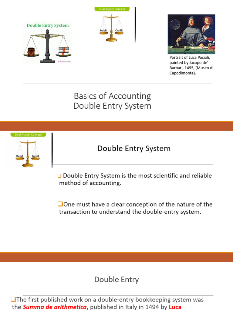 BA_Double Entry System | PDF | Debits And Credits | Financial Services