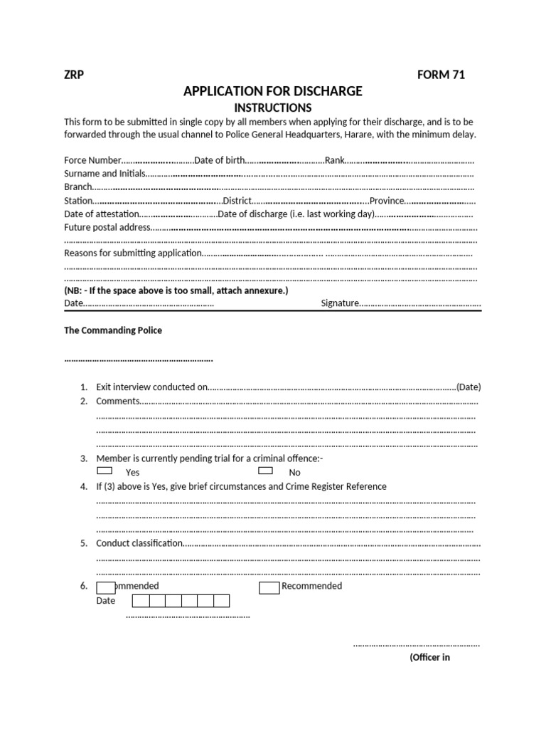 Form 71 | PDF | Justice | Crime & Violence