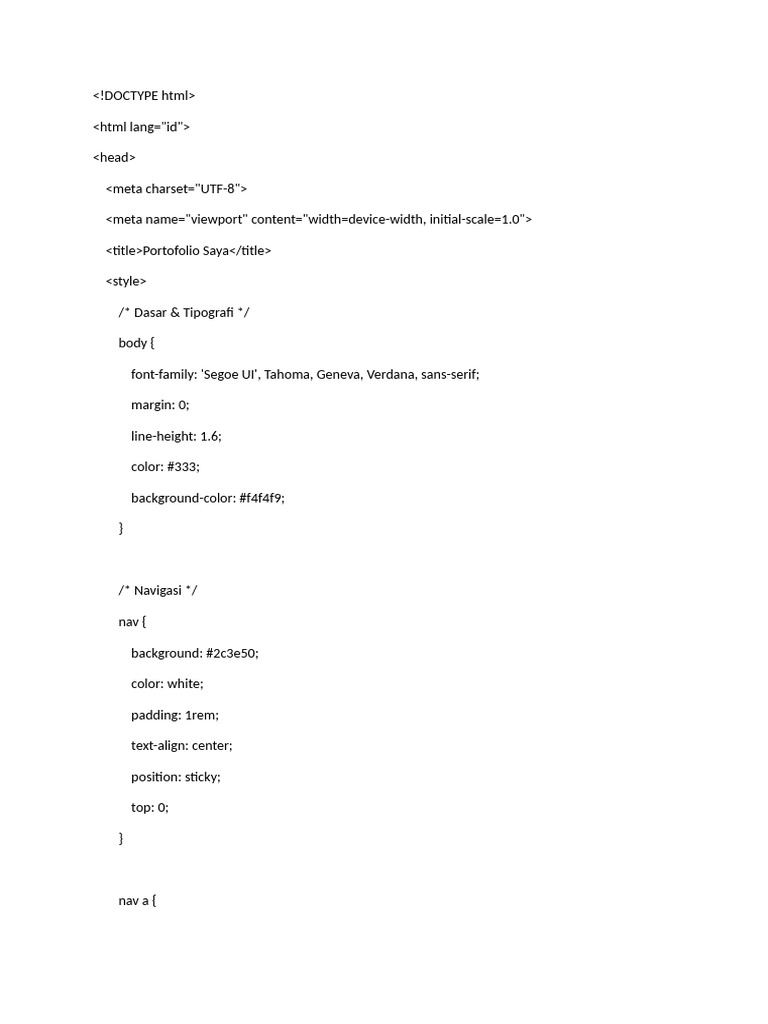 DOCTYPE html | PDF