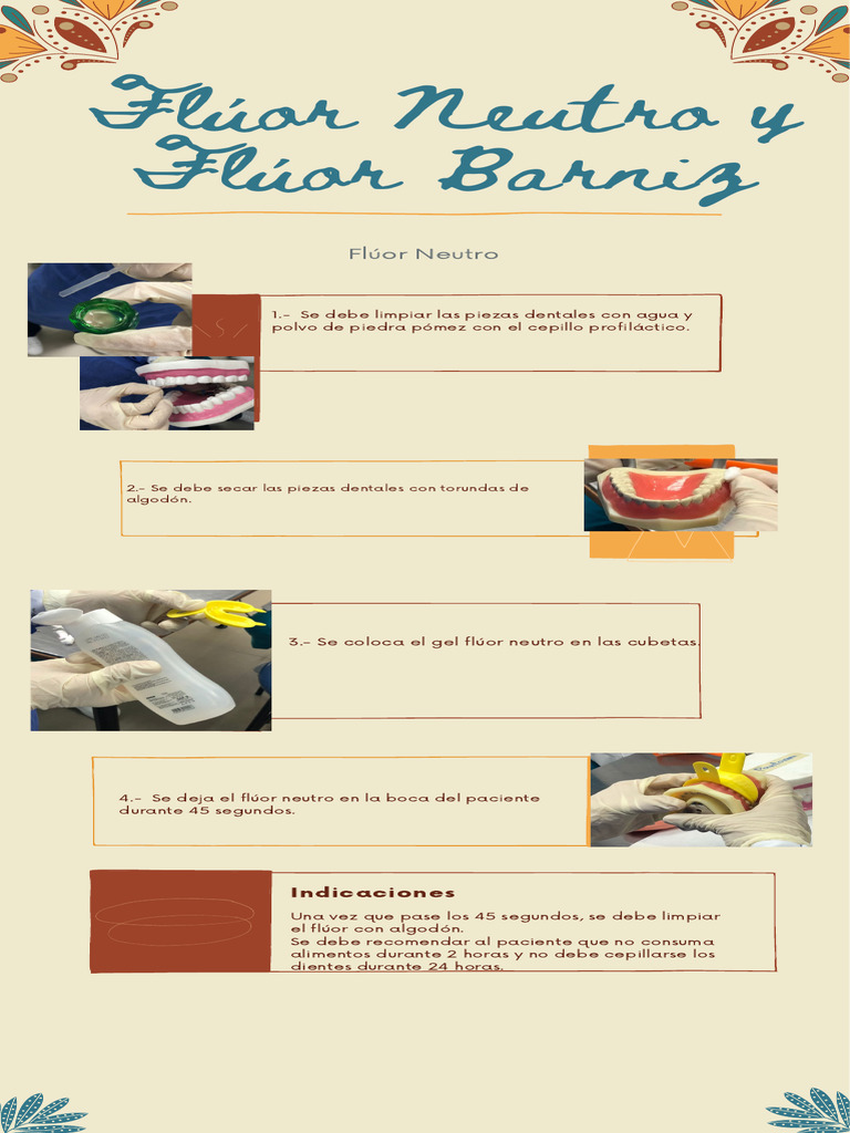 Flúor Neutro y Flúor Barniz | PDF