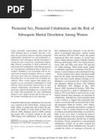 Download Premarital Sex Premarital Cohabitation And the Risk of Subsequent Marital Dissolution Among Women by sanjinx333 SN102548770 doc pdf
