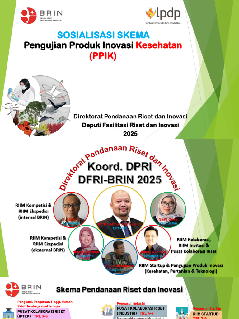 Sosialisasi Skema PPIK - Pengujian Produk Inovasi Kesehatan | PDF