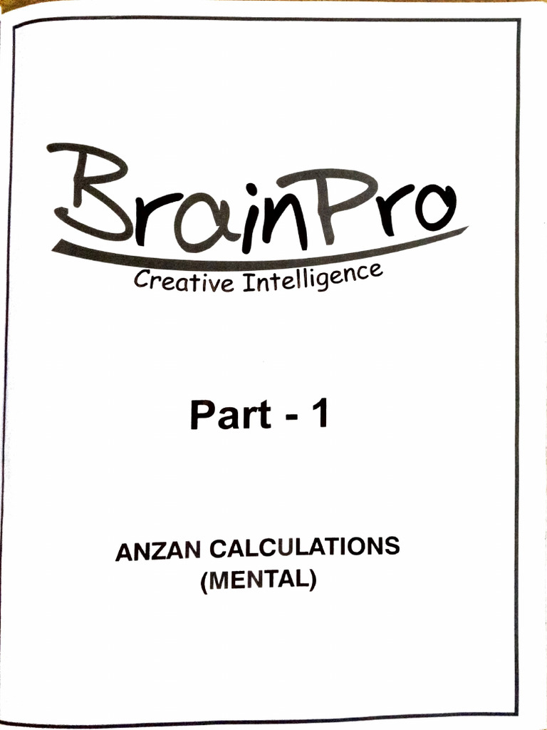 Anzan Part - I | PDF