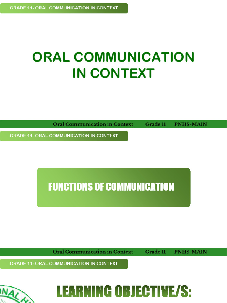 l4 Functions of Communication | PDF | Communication | Conversation