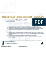 GSC16 Security and Lawful Intercept - Summary