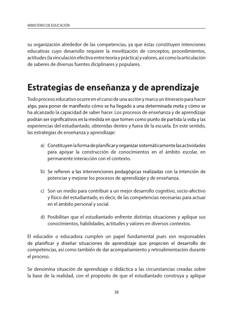 Estrategias de Enseñanza y de Aprendizaje (Segun El Diceño Curricular ...