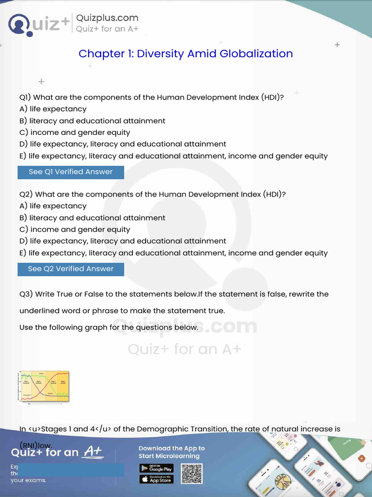 What Are the Components of the Human Development Index Hdi | PDF ...