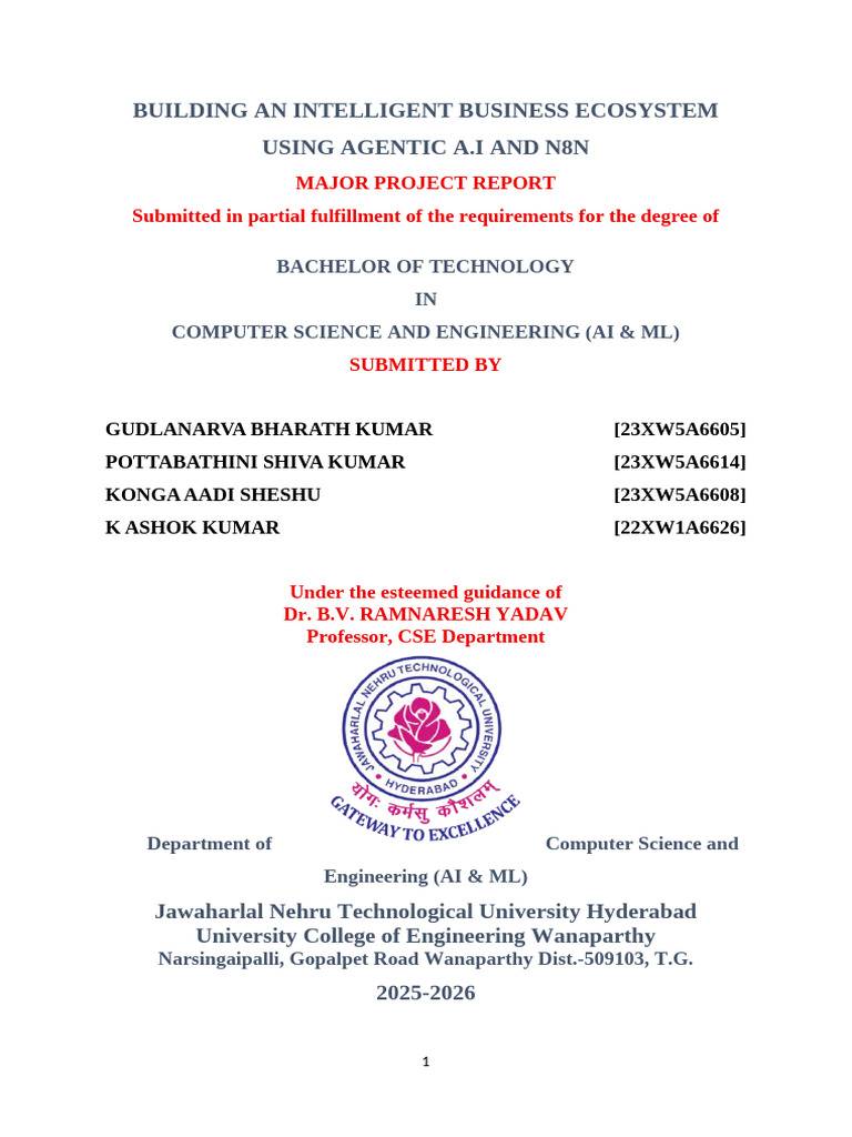 Major Project Front Pages (1) | PDF | Automation | Gmail