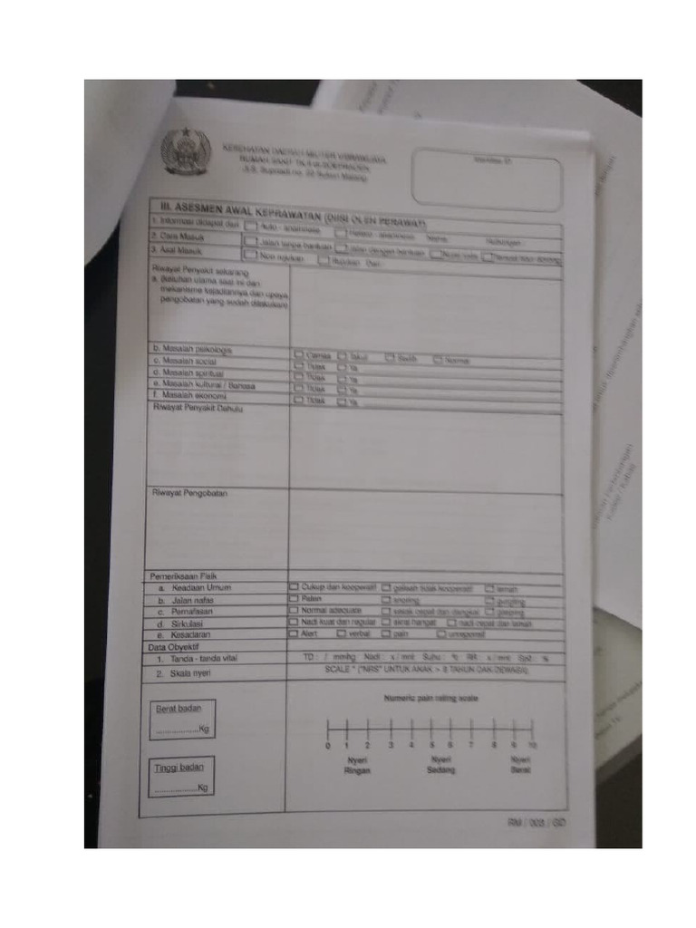 Contoh Lembar RM | PDF