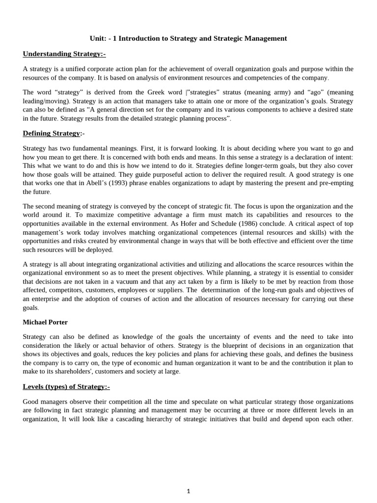 Strategy management | PDF | Strategic Management | Swot Analysis