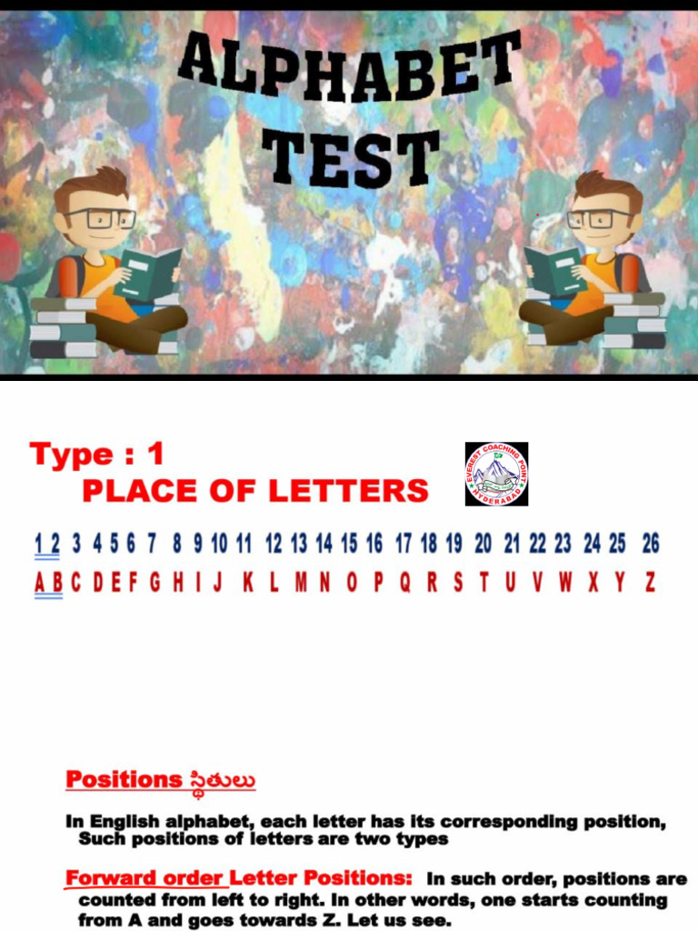 Alphabet Test Class | PDF