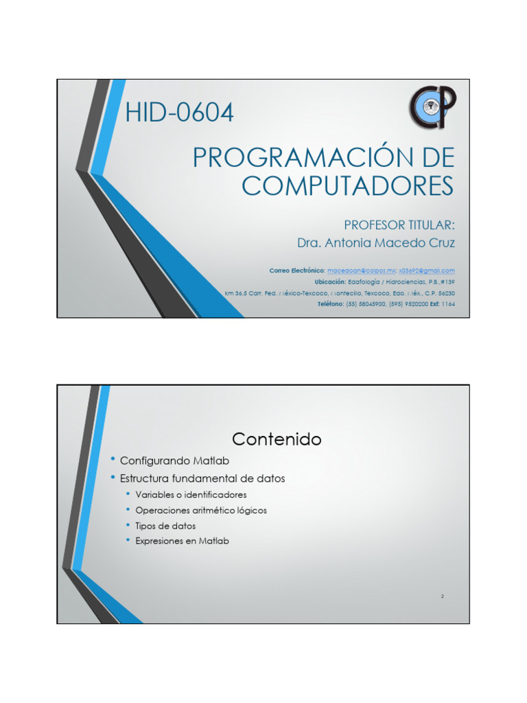 5HID 0604 Estructura de Datos | PDF | Lenguaje de programación | Tipo ...