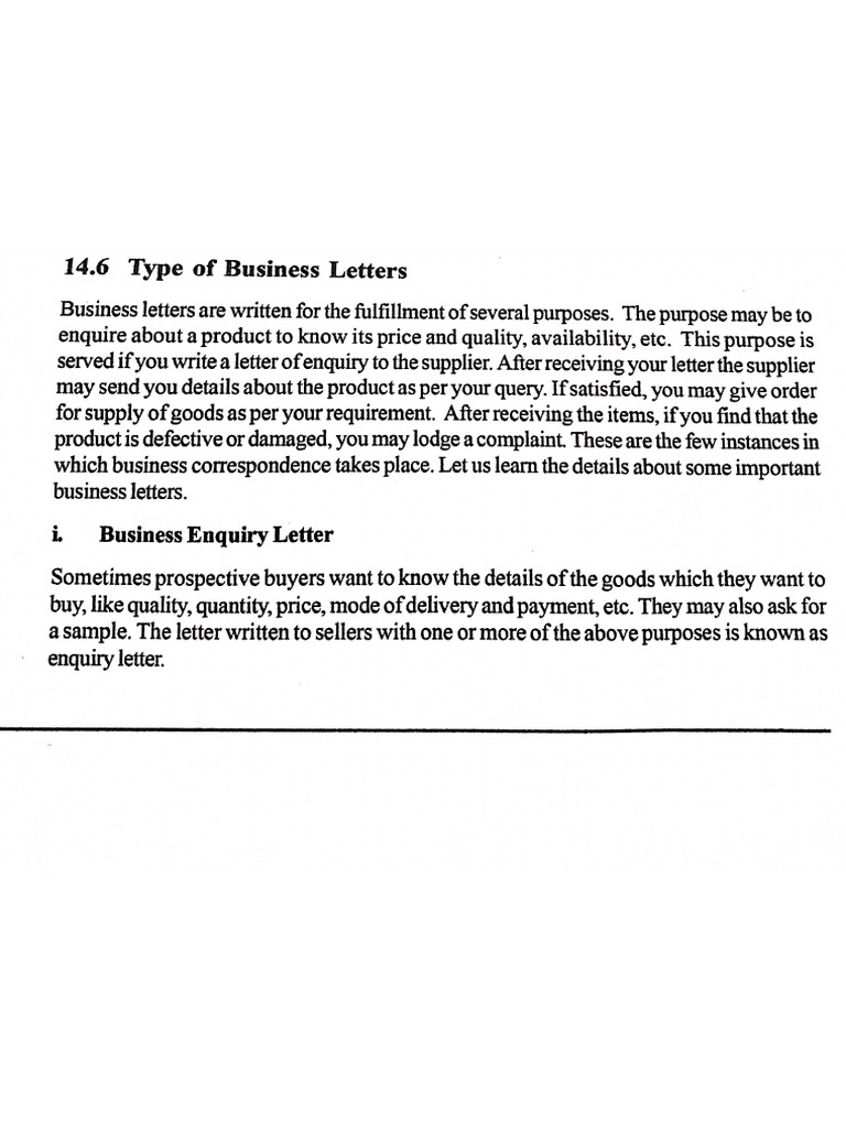 Types of Business Letter 1 MCA1A | PDF