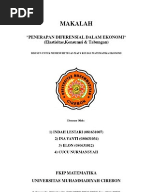 20+ Contoh Soal Diferensial Ekonomi - Kumpulan Contoh Soal