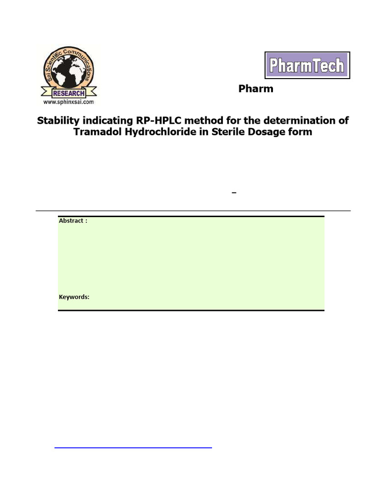 Fourth Paper | PDF | High Performance Liquid Chromatography | Accuracy ...