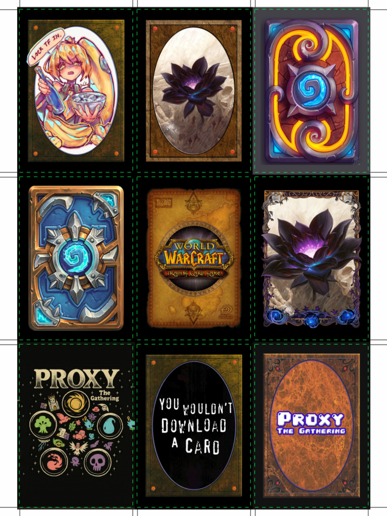 Card Backs Test Print | PDF