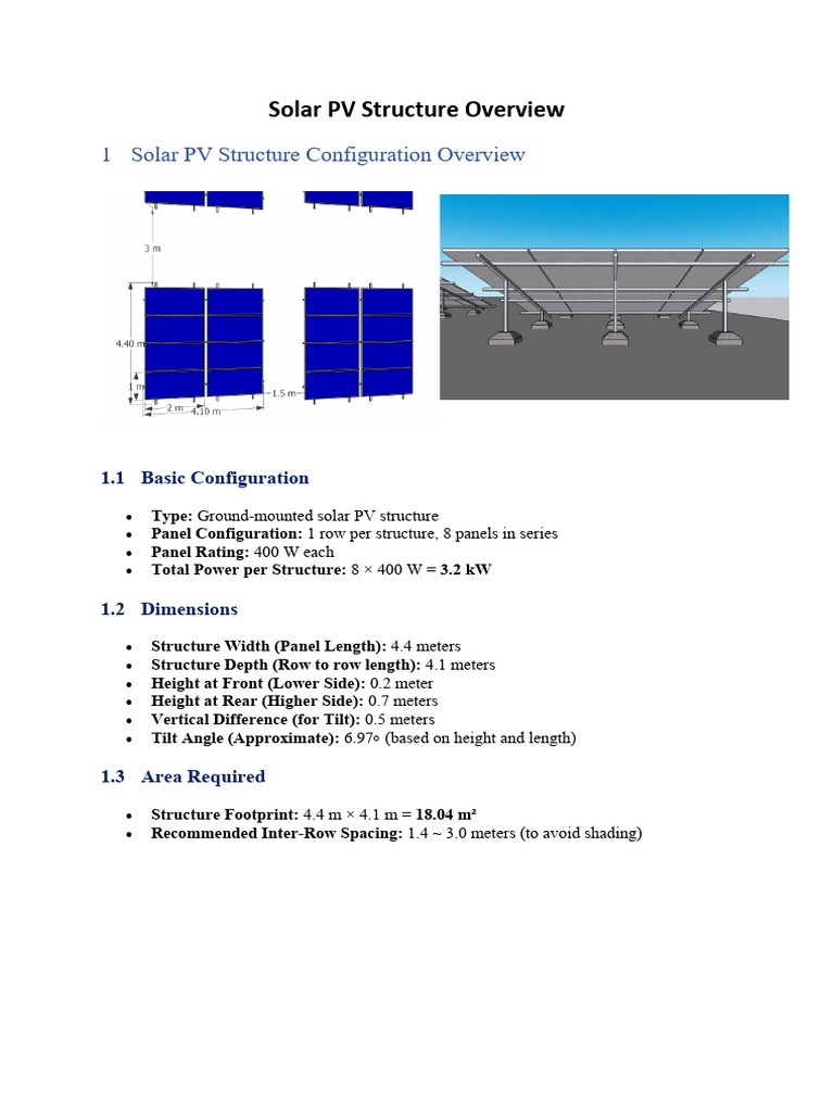 Solar PV Structure and Its Component Overview | PDF | Photovoltaic ...