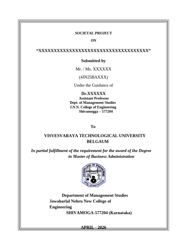 Societal Project | PDF