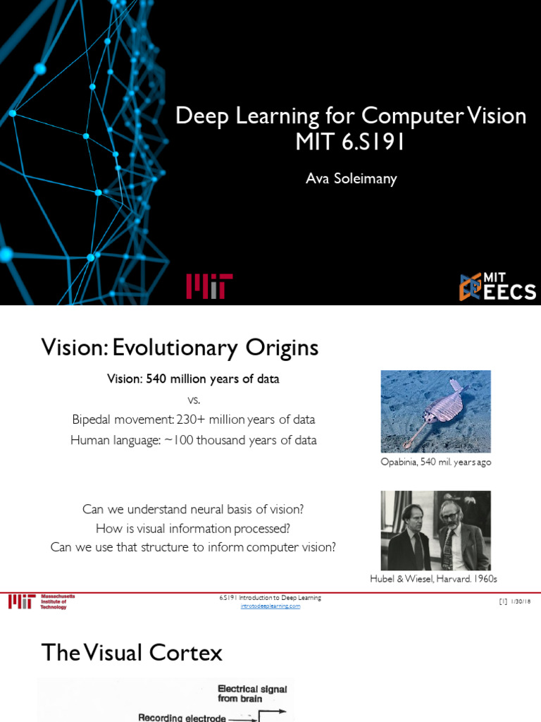Deep Learning for Computer Vision-MIT | PDF | Deep Learning | Machine ...