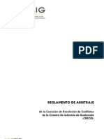 Reglamento de Arbitraje CRECIG