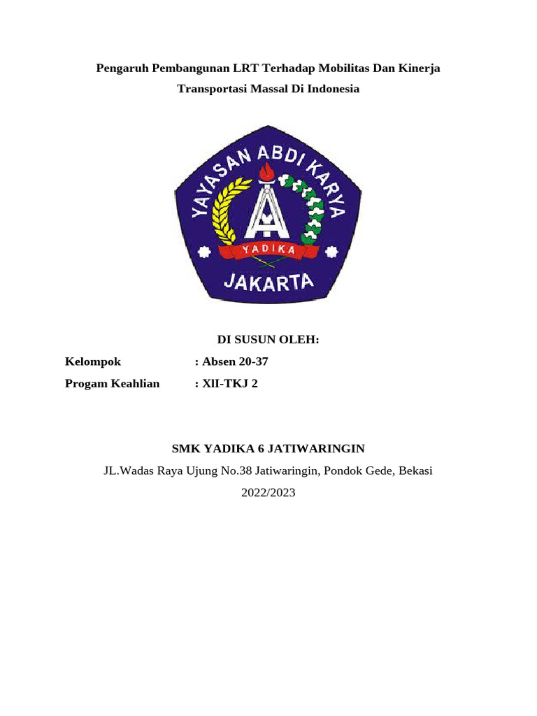 Transportasi Umum LRT | PDF
