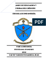 Comando de Educacion Y Doctrina Del Ejército: Fase A Distancia Programa Avanzado 2012 Cap Ep Vasquez Pumaricra Juan