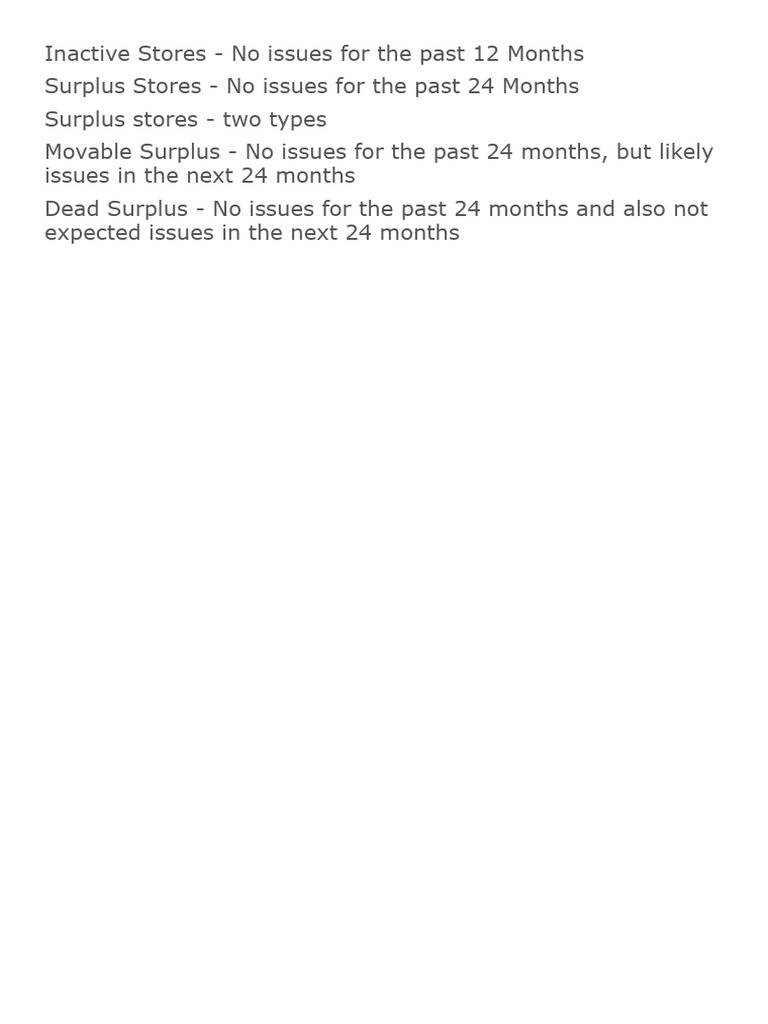 Surplus Store | PDF