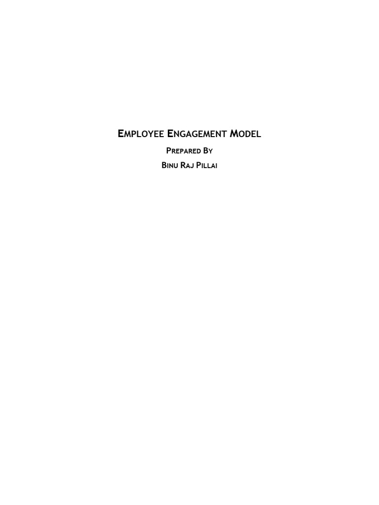 Employee Engagement Model and Questionnaire | PDF | Psychology | Social ...