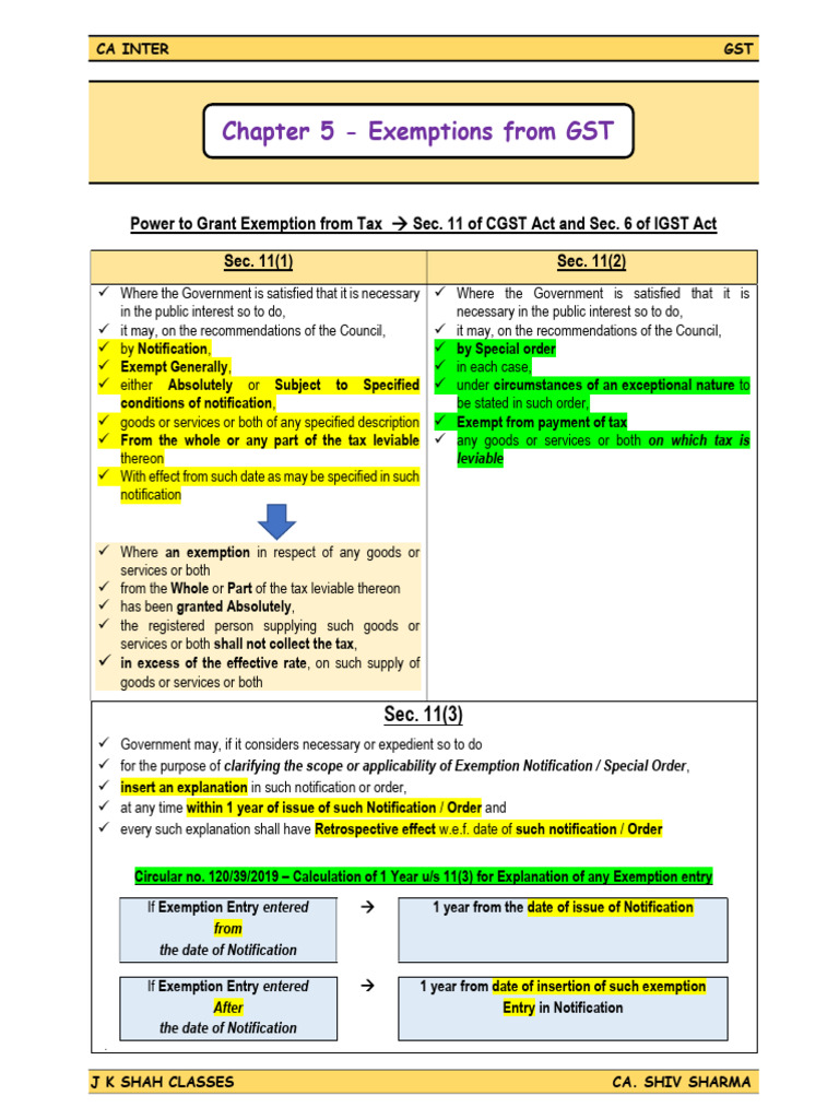 Chapter 5 - Exemptions | PDF | Transport