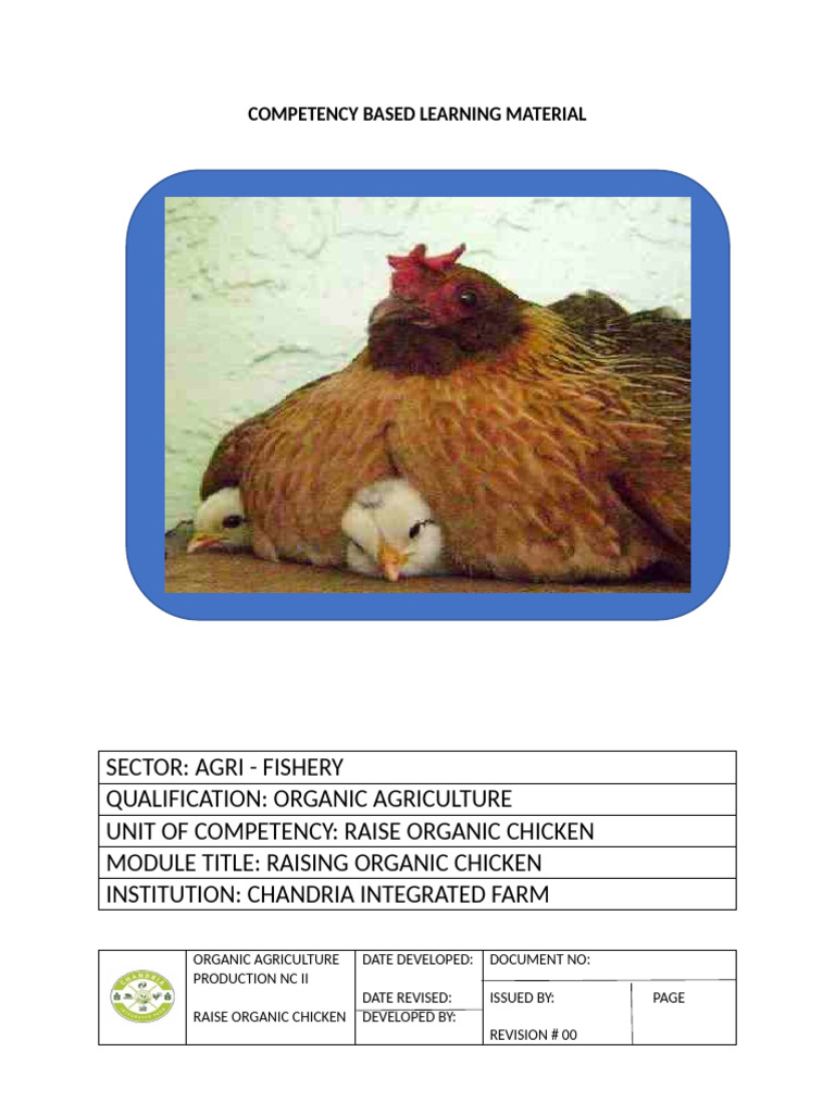 Competency Based Learning Material Chicken | PDF | Chicken | Egg