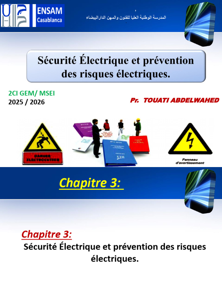 Chptre3_Sécurité Électrique Et Prévention Des Risques Électriques_2026 ...