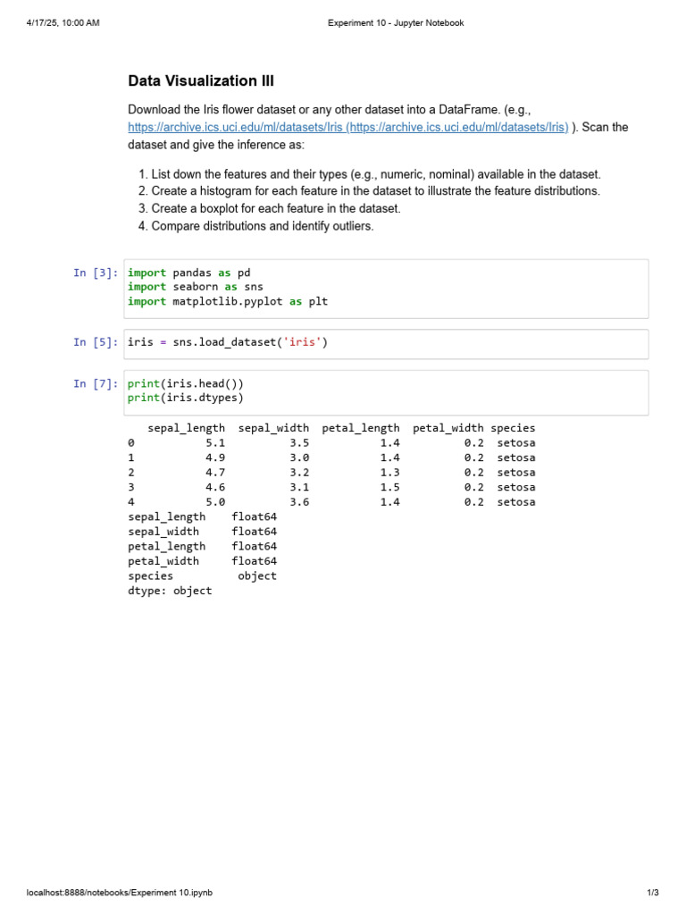 Experiment 10 - Jupyter Notebook | PDF | Information Science ...