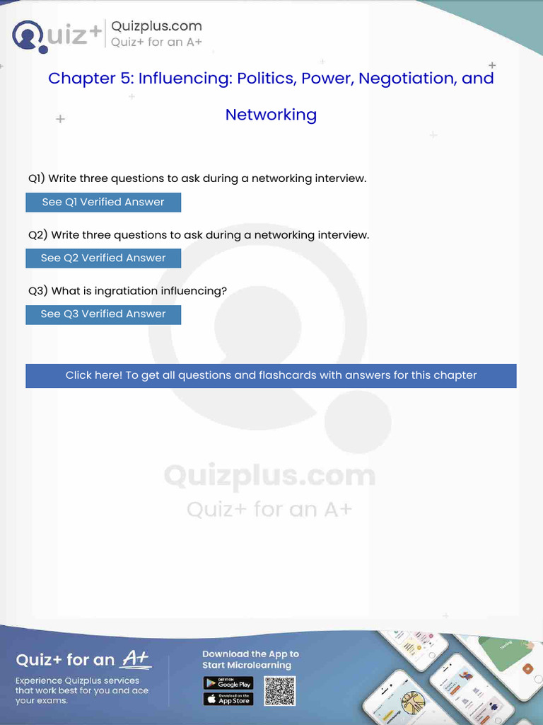 Write Three Questions to Ask During a Networking Interview | PDF ...
