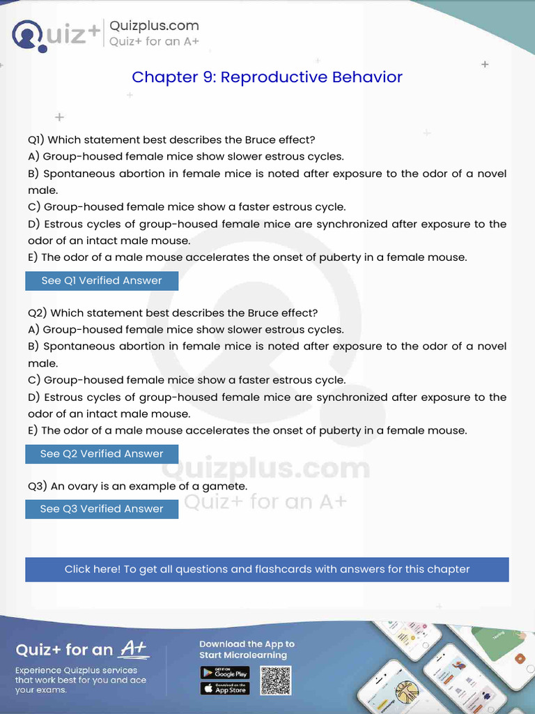 Which Statement Best Describes the Bruce Effect | PDF | Dopamine ...