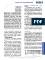 Application Notes For Tantalum Capacitors