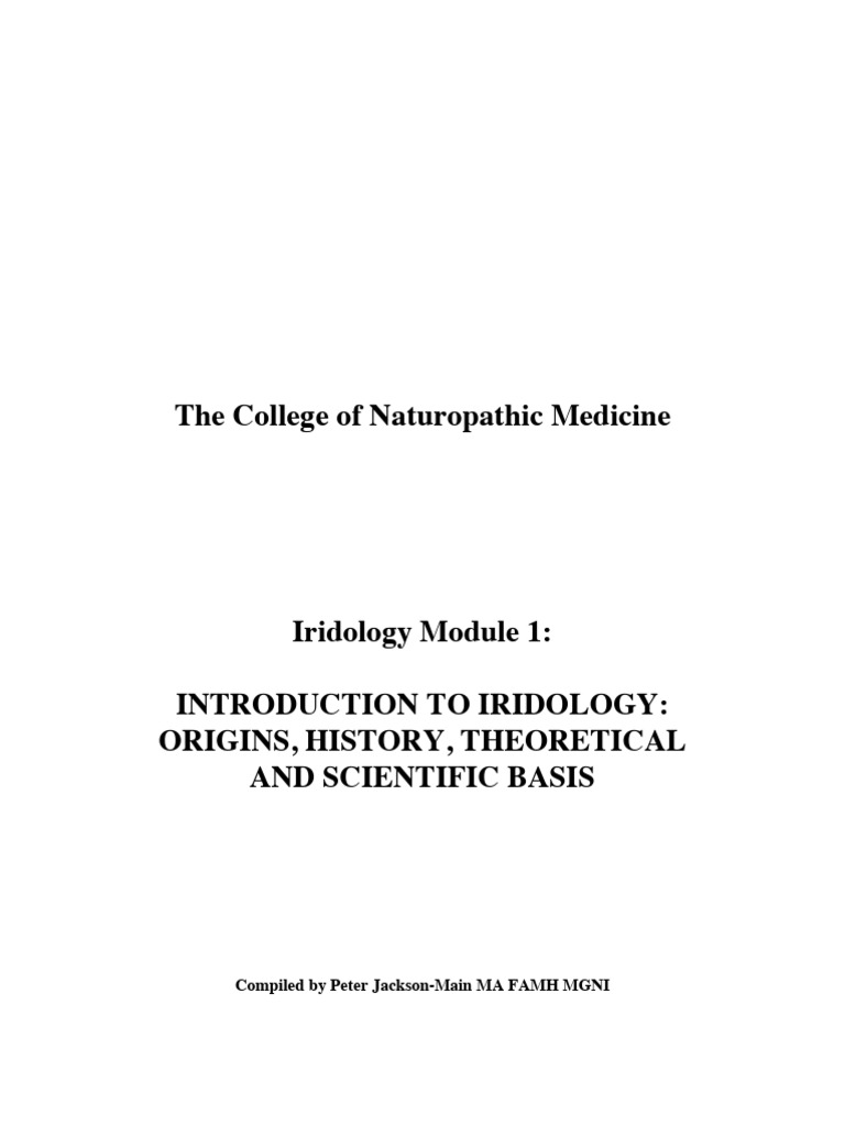 Iris Module - Peter Jackson | PDF | Anatomy