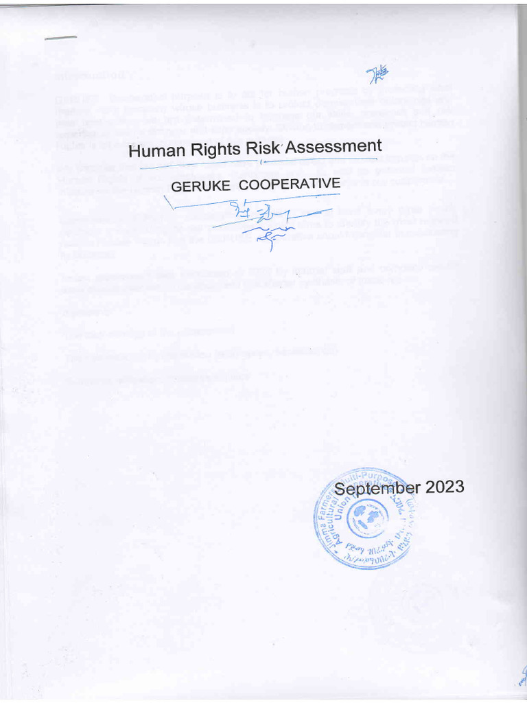 Geruke Human Right Assesemenmt Edited | PDF
