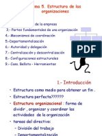 Tema 5.- Estructura Organizativa.