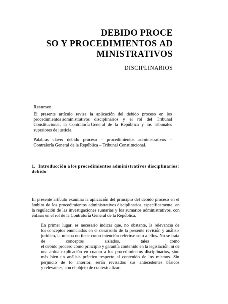 Debido Proceso | PDF | Debido al proceso | Caso de ley